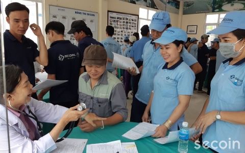 Secoin tổ chức khám sức khỏe định kỳ cho Cán bộ công nhân viên Secoin
